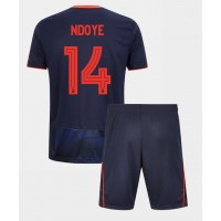 Otroški Nogometni dresi Nottingham Forest Dan Ndoye #14 Gostujoči 2025-26 Kratek Rokav (+ Kratke hlače)
